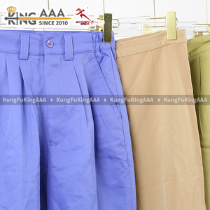 กางเกงขายส่งทรงตรงลำลองสำหรับผู้หญิง กางเกงขากว้างหลวมๆ เสื้อผ้า<span class=keywords><strong>มือ</strong></span><span class=keywords><strong>สอง</strong></span> กางเกง<span class=keywords><strong>สูท</strong></span>สไตล์ทรอปิคอลสำหรับผู้หญิง - Product Image 6