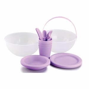 Juego de Cubiertos de PP ecológicos portátiles más vendidos para acampar al aire libre vajilla sostenible para viajes - Product Image 1