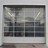 Puerta Seccional de Garaje de Bajo Ruido con Ventana de Visión, Sensor de Obstáculos y Liberación Manual de Emergencia para Almacenes