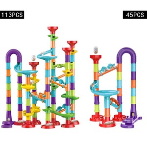 Bestseller Diy Puzzel Assemblage Doolhof Trackball Bouwsteen Marmeren <span class=keywords><strong>Run</strong></span> 3d Pijplijn Speelgoed Kinderen Educatief Blok Speelgoed - Product Image 4