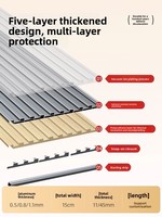 Aluminiumlegierung Doppelschichtige Isolierte Feuerhemmende Wellblech-Dachplatten im Große-Mauer-Stil für Wintergarten-Pavillon-Überdachungen
