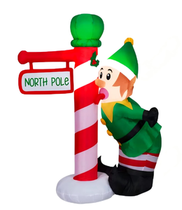 Luces Navideñas de Calle con Diseño de <span class=keywords><strong>Duende</strong></span>, Decoración Navideña para Exteriores con Papá Noel, Más Vendidas - Product Image 1