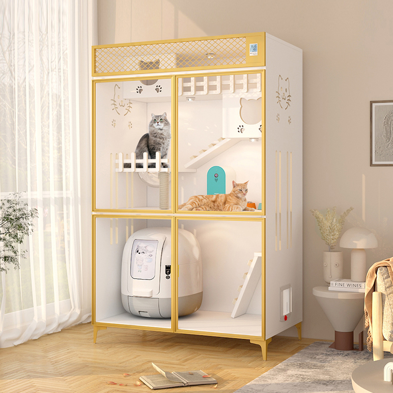 Роскошные прочные вольеры для кошек, клетки для деревьев, деревянные вольера для кошек, гнезда, кровать, деревянная витрина для домашних животных