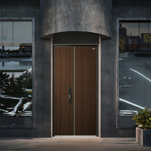 Tùy chỉnh thiết kế hiện đại lối vào cửa thép vườn bên ngoài chống trộm tính năng cách âm an ninh thép không gỉ hoàn thành bề mặt - Product Image 3