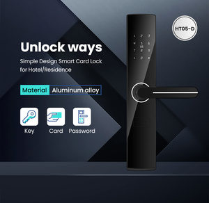 YOLOCK Tuya App Control ควบคุมการปลดล็อคด้วย Wifi ระบบไบโอเมตริกซ์ สมาร์ทล็อคประตูโรงแรม สำหรับประตูไม้ HT05-D สมาร์ทการ์ดล็อค HT05-D - Product Image 2