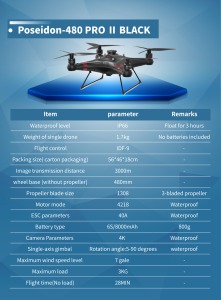 Dron de Pesca Profesional POSEIDON-480 <span class=keywords><strong>PRO</strong></span> con Cámara 4K, Resistente al Agua, Carga Útil de 3 kg, Largo Alcance, Lanzamiento de Cebo, GPS Inteligente, Retorno Automático - Product Image 5
