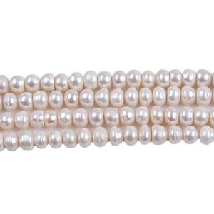 Perlas Redondas Planas Blancas de Agua Dulce Natural de Zhuji de 11-12 mm, Cuentas Sueltas para Bisutería DIY - Product Image 4