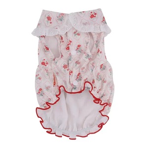 Une robe bulle à motifs floraux pour chats, conçue pour éviter la perte de poils, idéale pour le printemps et l'été. Cool et léger. - Product Image 5
