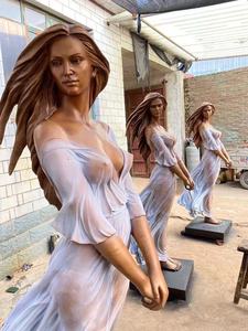 Statue en bronze grandeur nature populaire, femme <span class=keywords><strong>nue</strong></span> pour décoration extérieure, design personnalisable, technique de moulage - Product Image 6