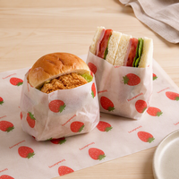 Papier sulfurisé jetable personnalisé pour hamburgers, sandwichs et frites – Emballage durable et résistant à l'huile