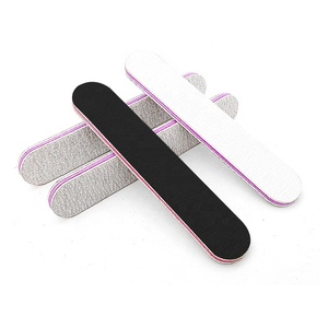 Limas de <span class=keywords><strong>Uñas</strong></span> Personalizadas con Logotipo, <span class=keywords><strong>Mini</strong></span>, 9 cm, Doble Cara, Blancas, Negras, Grises, Rectas, Tipo Zebra, de Papel de Lija - Product Image 3