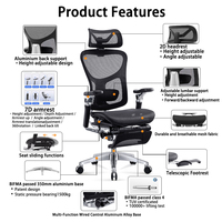 Chaises de bureau ergonomiques en mesh de luxe pour cadres, mobilier de direction moderne personnalisé, support lombaire réglable, chaise pivotante à 360°