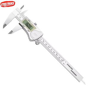 <span class=keywords><strong>Calibrador</strong></span> Digital <span class=keywords><strong>Vernier</strong></span> con Pantalla LCD Grande, Resistente al Agua IP54, 0-150 mm/6 Pulgadas, Herramientas de Medición de Acero Inoxidable para Metal Electrónico - Product Image 1