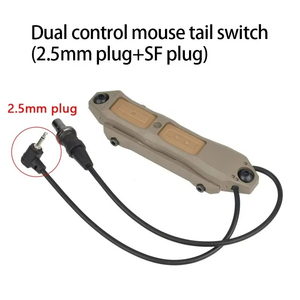 Interrupteur à pression tactique LAMBUL à double fonction (constant/momentané) avec connecteurs SF, 2,5 mm et 3,5 mm pour contrôle PEQ/<span class=keywords><strong>DBAL</strong></span> - Product Image 6