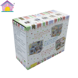 Недорогой деревянный кукольный домик «сделай сам», миниатюрный игрушечный домик, интересная розовая горизонтальная модель, двухъярусная кровать - Product Image 6