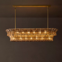 Lustre moderne de luxe américain pour salon, chambre de villa, salle à manger, grande lampe suspendue décorative