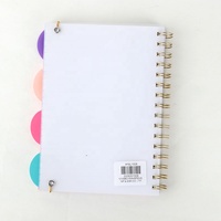 Carnets de notes spirales personnalisés A4 A5 A6 en PP, vente en gros d'usine, avec impression sur mesure, planificateur 5 sujets avec élastique