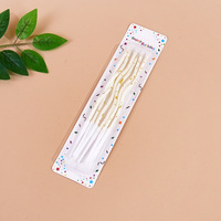 Bougies d'anniversaire ondulées en spirale, métalliques, lot de 6, longues bougies torsadées pour la décoration de gâteaux, pour fêtes, mariages, célébrations, anniversaires