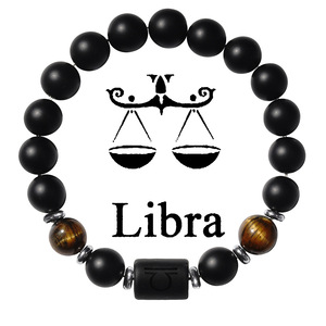 Braccialetto con Perline in Pietra Naturale all'Ingrosso, Trendy, con Segni Zodiacali per Capricorno, Gemelli, Acquario, Pesci, Ariete, Stile Buddista - Product Image 4