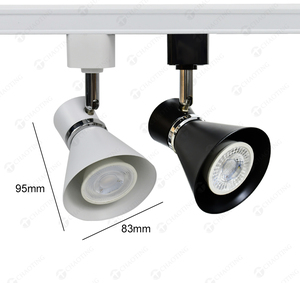 Nouveau design trompette Type boîtier <span class=keywords><strong>de</strong></span> projecteur ajuster 360 Angle <span class=keywords><strong>de</strong></span> faisceau Ceil <span class=keywords><strong>Led</strong></span> <span class=keywords><strong>Spots</strong></span> luminaire <span class=keywords><strong>de</strong></span> piste pour salon <span class=keywords><strong>cuisine</strong></span> intérieure - Product Image 2