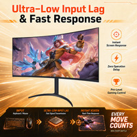 Monitor Gaming Curvo de 34 Pulgadas, 240Hz, 4K, Pantalla IPS LCD, Soporte Elevador, Efecto de Iluminación RGB, Adaptive Sync, Proveedor Verificado