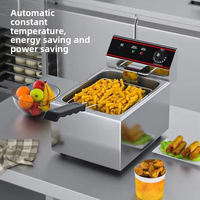 Friteuse double pour restaurant en acier inoxydable 304 pour poisson et frites avec contrôle de température indépendant certifiée ISO