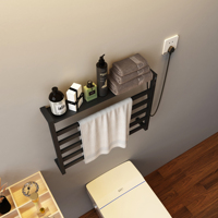 Sèche-serviettes électrique en acier inoxydable, thermostat intelligent mural pour hôtel et usage domestique, panneau de commande numérique, température