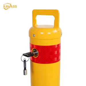 KAVASS En stock : Poteau <span class=keywords><strong>de</strong></span> sécurité amovible en acier <span class=keywords><strong>de</strong></span> 89 mm avec base en saucer, <span class=keywords><strong>prix</strong></span> usine - Product Image 1