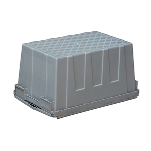 Nhiệm vụ nặng nề tiêm đúc doanh thu vuông lưu trữ Thùng nestable Stackable nhựa di chuyển hộp Tote bin kèm theo nắp - Product Image 4