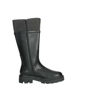 Liu-Jo Women's <b>Knee</b>-<b>High</b> Boots Black Leather With Metal Buckle Detail - Product Image 4
