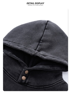 <span class=keywords><strong>Felpa</strong></span> con <span class=keywords><strong>cappuccio</strong></span> unisex calda e ampia, stile retrò americano di alta qualità, 370G, per adolescenti, moda streetwear pop culture, Autunno/Inverno 2026 - Product Image 2