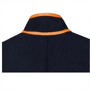 Men Vintage <b>Quilted</b> Jacket Woolen Outerwear <b>Single</b> Breasted Stand Collar Winter Uniform Style - Product Image 6