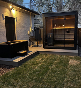 Construction extérieure de luxe en cèdre rouge Cabine de sauna Chauffage rapide Réchaud 15kw Infrarouge lointain moderne pour stations de ski <span class=keywords><strong>Forêt</strong></span> Vapeur sèche - Product Image 6