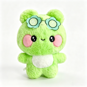 3000 Stili di Peluche a Forma di <span class=keywords><strong>Rana</strong></span> <span class=keywords><strong>Verde</strong></span> Soffice da 8 Pollici, Giocattoli di Peluche per Bambini a Tema Cartoni Animati e Anime, per Macchine Acchiappapremi - Product Image 1