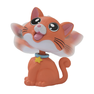 Le chat bobblehead de luxe orange est un animal mignon et ludique, parfait pour votre tableau de bord de voiture, votre bureau ou votre décoration intérieure. - Product Image 4