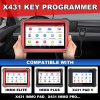 Programmeur de clés X431 original, fabricant de télécommandes avec 4 télécommandes universelles et 1 super puce, fonctionne avec X IMMO PLUS/ELITE/PAD
