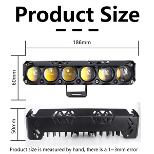 QIDEWIN 6 Led Motorcycle <b>Spotlight</b> 6 Eyes Aviation Aluminum Off Road Driving Light For Retrofit Upgrade - Product Image 3
