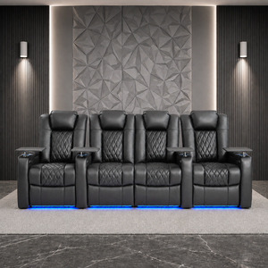 Manufacturer Top Grain Leather Electric Motion Recliner <strong>Sofa</strong> for Home Theater Wholesale Supports FCL Bulk Order - Product Image 1