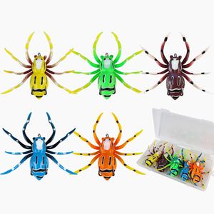 Señuelo blando de superficie tipo araña con doble anzuelo y cuchilla con sonajero para pesca de lúcio - Product Image 1