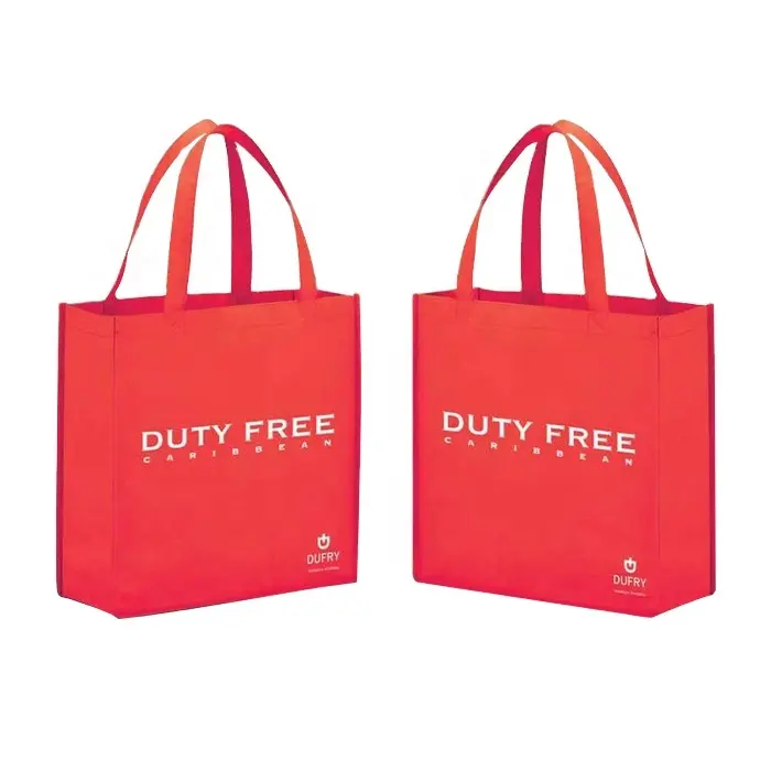 Custom Die Cut Eco Friendly Recycled Non Woven Bags Promotional Reusable Non-woven Shopping Tote Bags
