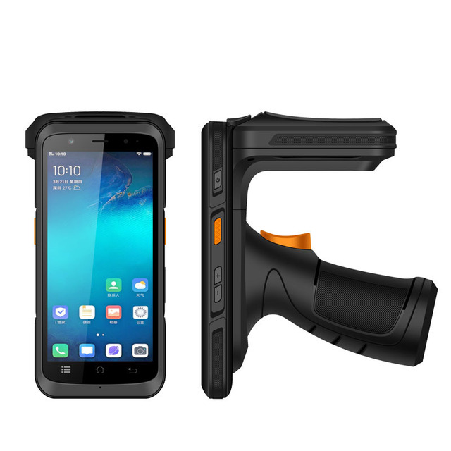 5.5 Inch Wireless Portable IP67 Rugged Android Handheld UHF RFID Reader 20M Long Range 4GB/64GB 10700mAh Battery in Stock