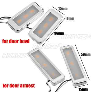 Lot de 4 éclairages LED intérieurs décoratifs universels pour voiture, lampes d'ambiance pour accoudoir et poignées de porte, accessoires d'éclairage intérieur - Product Image 6