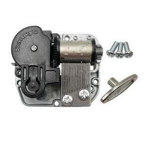 Meccanismo del pezzo di ricambio del carillon, argenteo 18 Note carica-up Music Box movimento meccanismo di sostituzione per carillon fai da te - Product Image 2