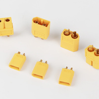 2Pcs Jaune XT30U Plug Socket Bullet Connectors RC FPV Lipo Battery XT30 Quadcopter Copper Contacts Durable Storage Connectors