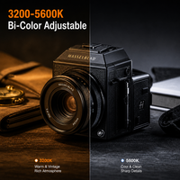 KAZHI Bi-100W Panneau lumineux LED pour photographie et vidéo, éclairage de studio, intensité réglable, pour diffusion en direct, maquillage et équipement photographique