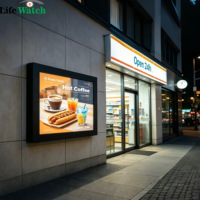Pantalla LCD para Exteriores de 43 Pulgadas y 2500 Nits de Alto Brillo, para Montaje en Pared, Ideal para Publicidad en Tiendas, Hoteles y Exteriores