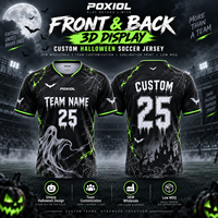 Maillot de football personnalisé pour Halloween, sublimation, nom et numéro d'équipe pour matchs, événements sportifs, OEM, vente en gros