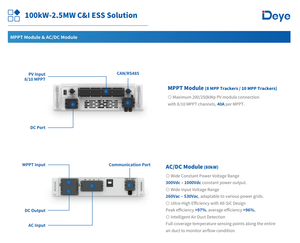 Batterie solaire industrielle Deye 240 kWh BOS-B 240PRO, stockage d'énergie LFP conteneurisé, IP54, refroidissement par air, RS485, stock européen - Product Image 3