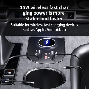 Station de charge rapide sans fil et filaire pour Toyota Sienna/Granvia, mise à niveau de la modification automobile 2021-2024 - Product Image 2