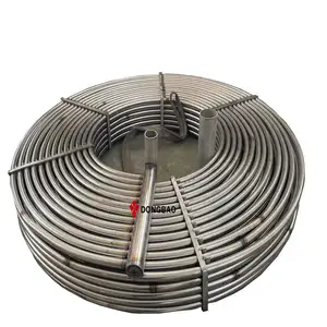 Heat exchanger stainless steel tubes for yarn dyeing machines